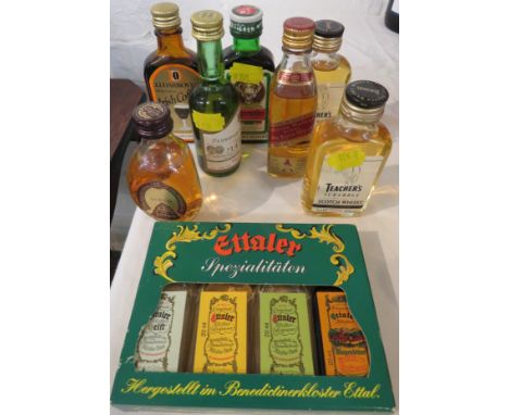 Miniatures - Jagermeister 4cl (one bottle); Henriques &amp; Henriques madeira 19% 50ml (one bottle); Teacher's Scramble Scotc