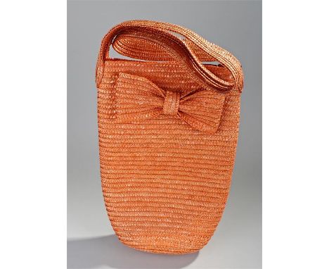Christian Dior, 1970's/1980's orange straw