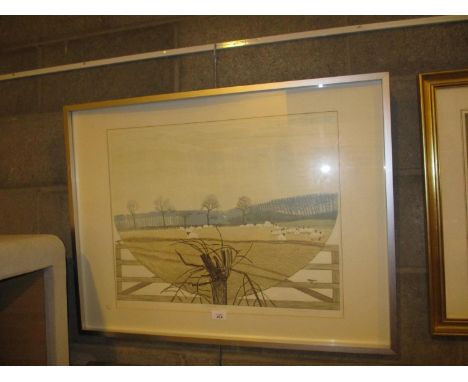 Barbara Robertson, Signed Print, February Gate, 14/20