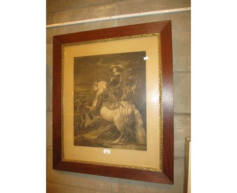 After Velasquez an Etching by W. Hole RSA