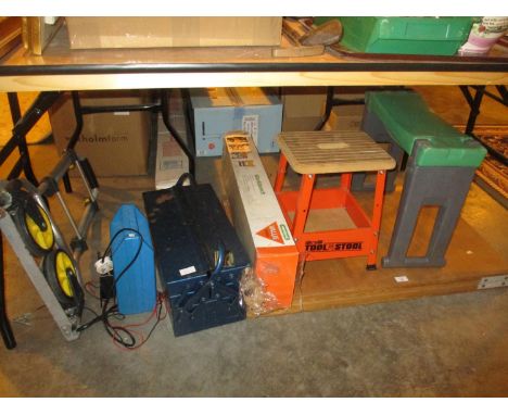 Work Bench, Sack Truck, Tool Box etc