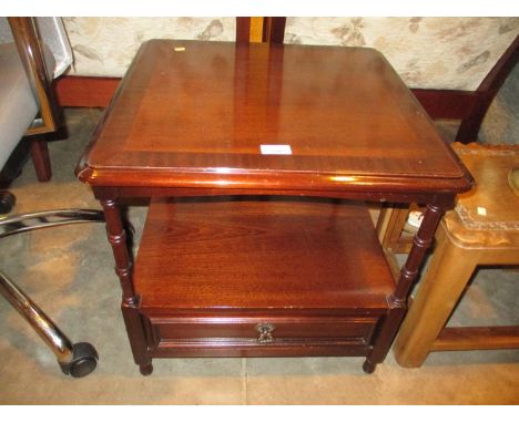 Mahogany Lamp Table, 51x51cm, 49cm h