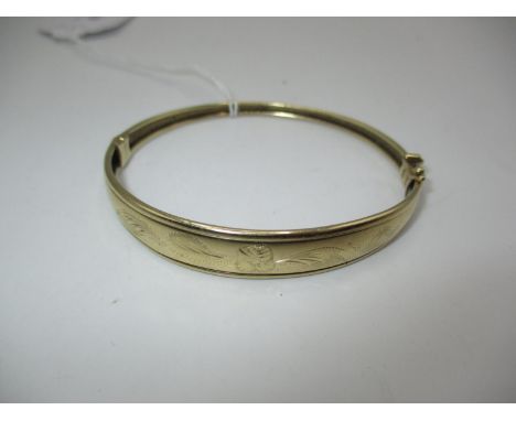 9K Gold Bangle, 8.08g