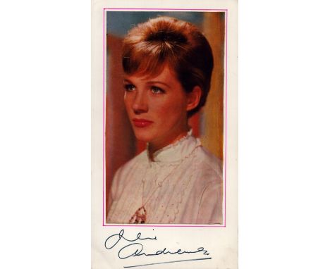 Julie Andrews signed 10x5. 5 inch colour photo. TV/Film, Entertainment autograph. Good condition. All autographs come with a 