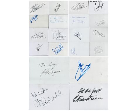 FOOTBALLER Collection of 20 x Football Player signed Autograph signatures include Ian Marshall, Steve Watson, Francis McAvenn