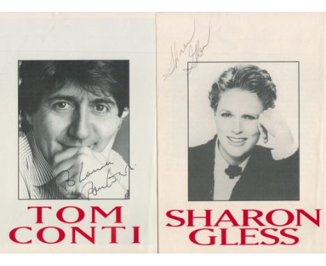 Sharon Gless signed 10x8 inch black and white photo dedicated and Theatre programme for the production of Chapter Two signed 