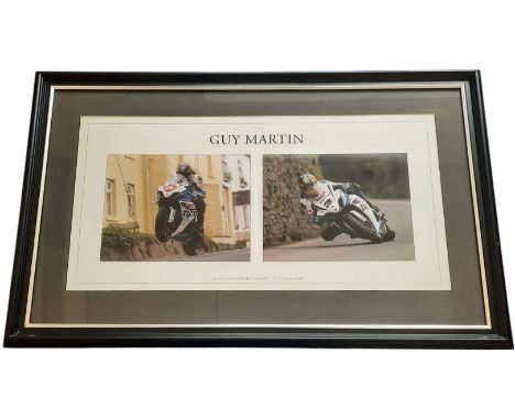 Guy Martin 28x18 inch framed and mounted limited edition print no 3/175. Unsigned. Good condition. All autographs come with a