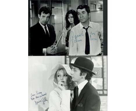 Actors - French - Four vintage signed and dedicated photos, 10x7 inches and slightly smaller: Daniel Gelin (1921-2002), in co