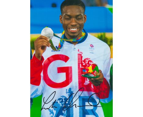 Olympics Lutalo Muhammad signed Great Britain 12x8 colour photo. Lutalo Muhammad (born 3 June 1991) is a British taekwondo at