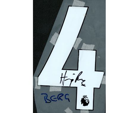 Football Henning Berg (Man U) Signed Number 4 Prem League Sqd Number. Good condition. All autographs come with a Certificate 