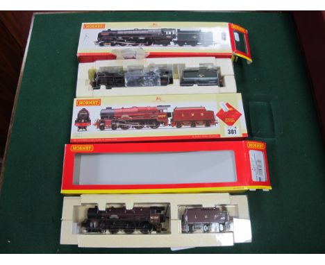 Two Hornby (China) 'OO' Gauge/4mm Boxed 4-6-2 Steam Locomotives with Six Wheel Tenders, DCC ready, Ref No R2664 Class 7P Roya