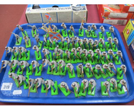 Approximately Sixty Five Britains Deetail 1:32 Scale Model Figures, all from the U.S Civil War Series.