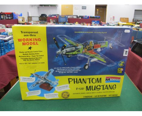 A Monogram #85-0067 1:32nd Scale Phantom P-51D Mustang Plastic Model Kit, precision moulded in five colours, sealed unopened 