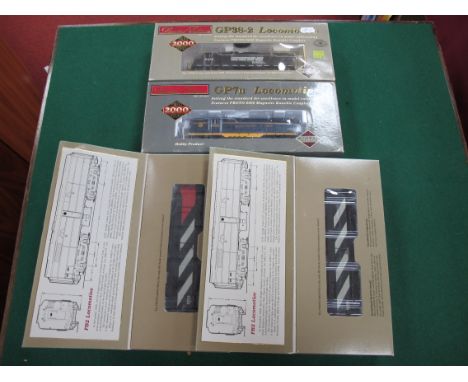 Four Proto 2000 Series 'HO' Scale Outline American Locomotives, comprising of GP7 II locomotive, R/No 5767, Chesapeake and Oh