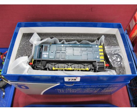 A Dapol #7D-008-010 'O' Gauge Class 08 Diesel Electric Locomotive, BR blue, R/No D316, no ladders, boxed.