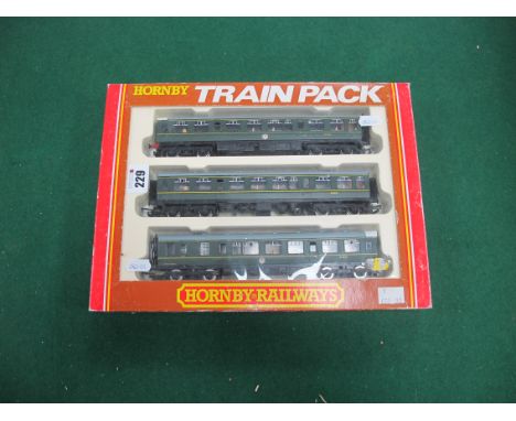A Hornby #R.369 'OO' Gauge Train Pack, comprising of BR 3 - car diesel multiple unit Class 110, boxed.