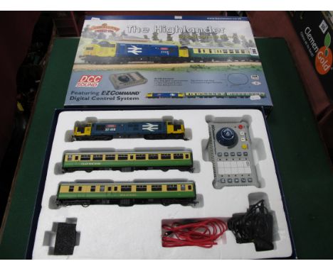 A Bachmann Branch Line #30-048 The Highlander 'OO' Scale Digital Sound Train Set. including Class 37/4 diesel locomotive, R/N