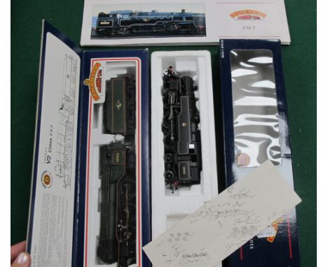Two Bachmann 'OO' Gauge/4mm Boxed Steam Locomotives, Ref No 32.350 2-6-4 Class 4MT BR black R/No 80061 (good, missing one buf
