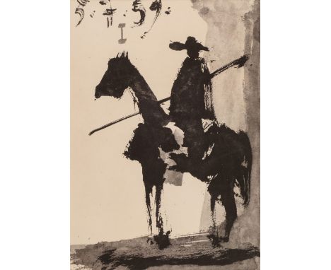 * Picasso (Pablo, 1881-1973). Toros y Toreros, 3 lithographs on cream Arches wove paper, printed by Mourlot Frères, dated in 