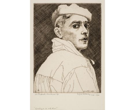 AR  * Holloway (Edgar, 1914-2008). Self Portrait No. 25 Goodbye to all that!, 1994, etching on wove paper, signed and titled 