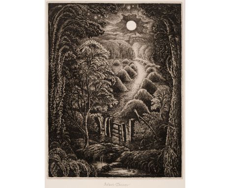 AR  * Tanner (Robin, 1904-1988). Full Moon, 1973, etching on pale cream heavy wove paper, signed in pencil to lower margin, p