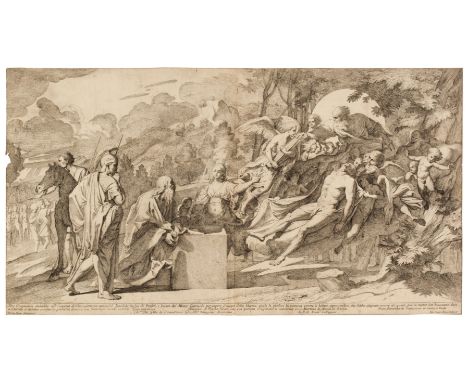 * Testa (Giovanni Cesare, circa 1630-1655). The Prophecy of Basilides, after Pietro Testa, circa 1650, etching on laid paper,