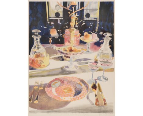 * Harte (Glynn Boyd, 1948-2003). Late Afternon, Charlcote, circa 1990, lithograph in colours on wove paper, signed and number