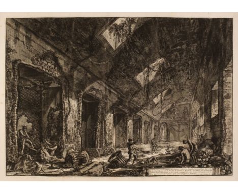 * Piranesi (Giovanni Battista, 1720-1778). Veduta di un Eliocamino per abitarvi l'Inverno..., from the Vedute di Roma, 1777, 