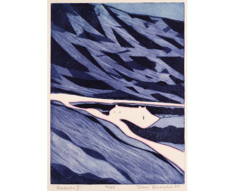 * Brunsdon (John, 1933-2014). Pembroke II, 1969, etching with aquatint on wove paper, signed, titled and numbered 14/45 in pe