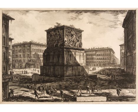 * Piranesi (Francesco, 1758/59-1810). Veduta del Piedestallo del' Apoteosi di Antonino Pio, e di Faustina sua moglie nella Pi