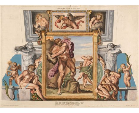 * Aquila (Pietro, 1650-1692). Ganymede, Polyphemus, Acis and Galatea, after Annibale Carracci, Rome: Jo Jacob de Rubeis ad Te