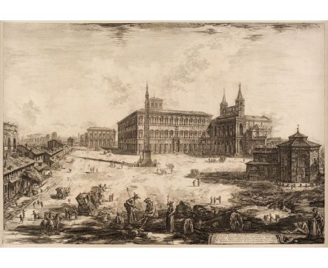* Piranesi (Giovanni Battista, 1720-1778). Veduta della Piazza, e Basilica di S. Giovanni in Laterano..., from the Vedute di 