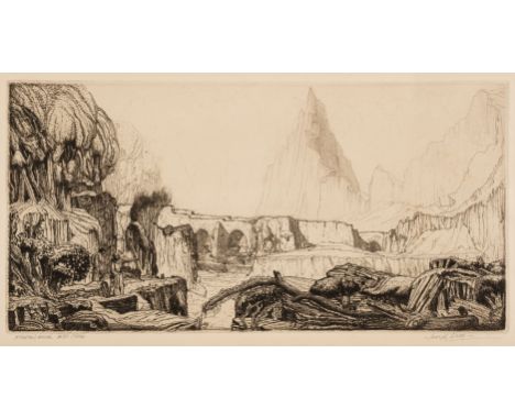 AR  * Webb (Joseph, 1908-1962). A Master's House, 1930, etching and drypoint on cream wove paper, from the edition of 50 impr