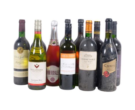 11 bottles of red and white wine, including Kir Royale 2014 New Zealand Sauvignon blanc