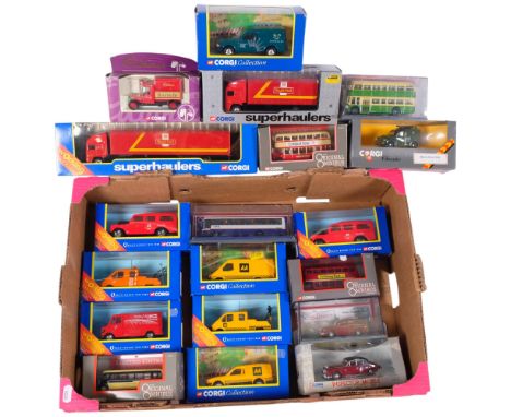 A collection of Corgi working diecast vehicles, all in original boxes