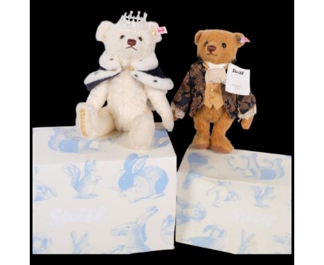 STEIFF - 2 teddy bears, comprising Long To Reign Over Us, and Sir Edward, both boxed (2)
