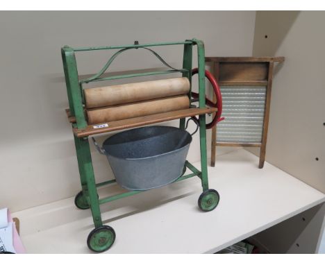 A child's Triang mangle and washboard 