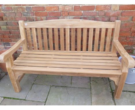 A new grade A heavy teak Oxford bench - Width 1.5m 