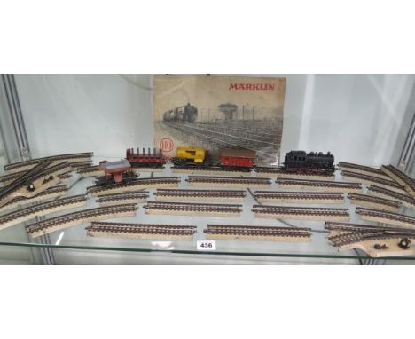A Marklin train set - in play worn condition 