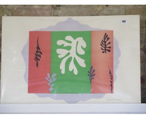 A print of The Dancer Henri Matisse published by School Prints Ltd - unframed - 49cm x 76cm 