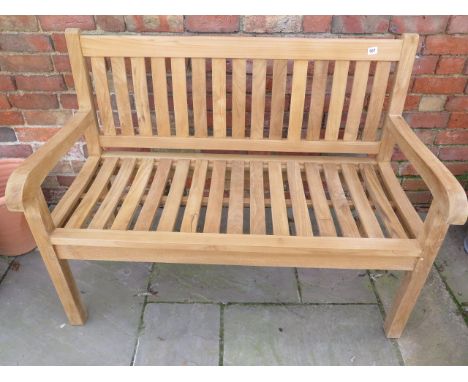 A new grade A heavy teak wave bench - Width 120cm 
