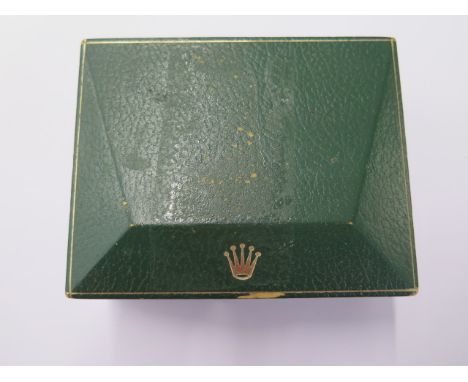 A vintage green Rolex watch box in need of some restoration - for a 1970's Submariner 