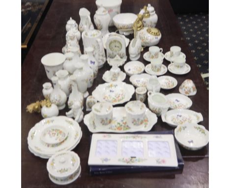 Large collection of Aynsley cottage garden ceramic including telephone and tableware. Not available for in-house P&amp;P 