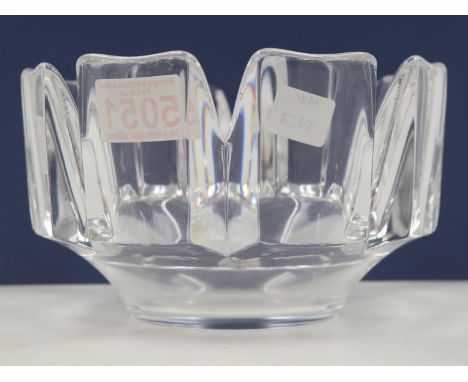 Kosta Boda glass bowl, D: 23 cm. UK P&amp;P Group 2 (£20+VAT for the first lot and £4+VAT for subsequent lots)