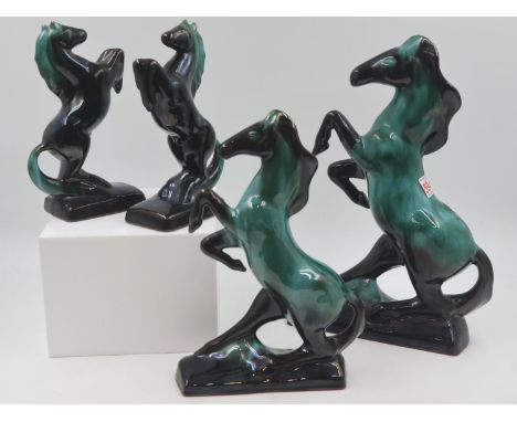 Four Blue Mountain horses, largest H: 336 cm. UK P&amp;P Group 3 (£30+VAT for the first lot and £8+VAT for subsequent lots)