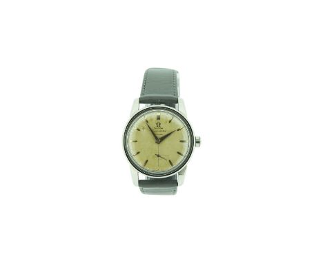  Omega Seamaster Vintage Omega Seamaster Automatic Durchmesser  34 mm Stahluhr mit Lederband        Omega Seamaster Vintage 