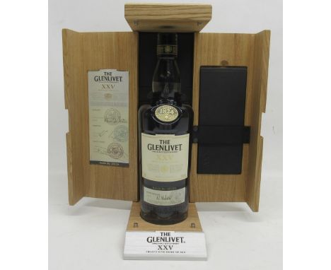 The Glenlivet XXV single malt scotch whisky, 25 year old, aged in first fill oloroso sherry casks, batch no. 0913A, 43%ABV / 