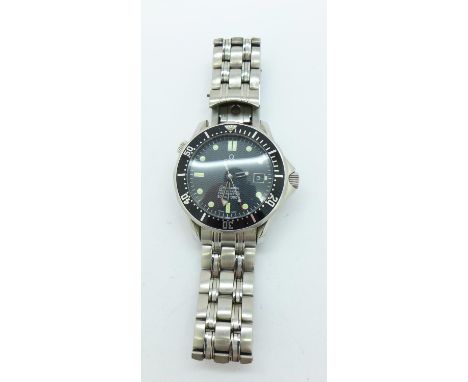 An Omega Seamaster Professional Chronometer wristwatch, bracelet a/f 