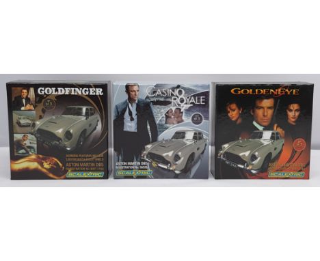 Scalextric James Bond - 007 Slot Car group to include (1) C3091A Goldfinger - Aston Martin DB5, No. 4031 of 6500; (2) C3162A 