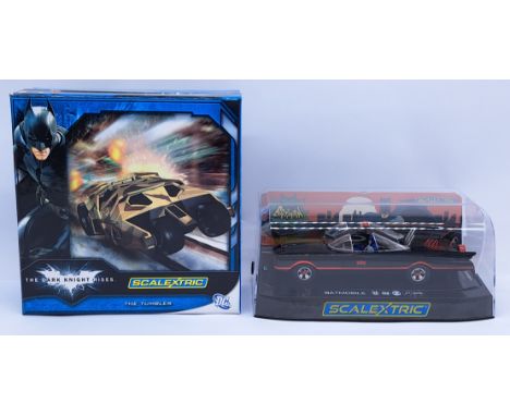 Scalextric Batman related Slot Vehicle pair to include (1) C3333A - The Tumbler - The Dark Knight Rises No.0550 of 2000; (2) 